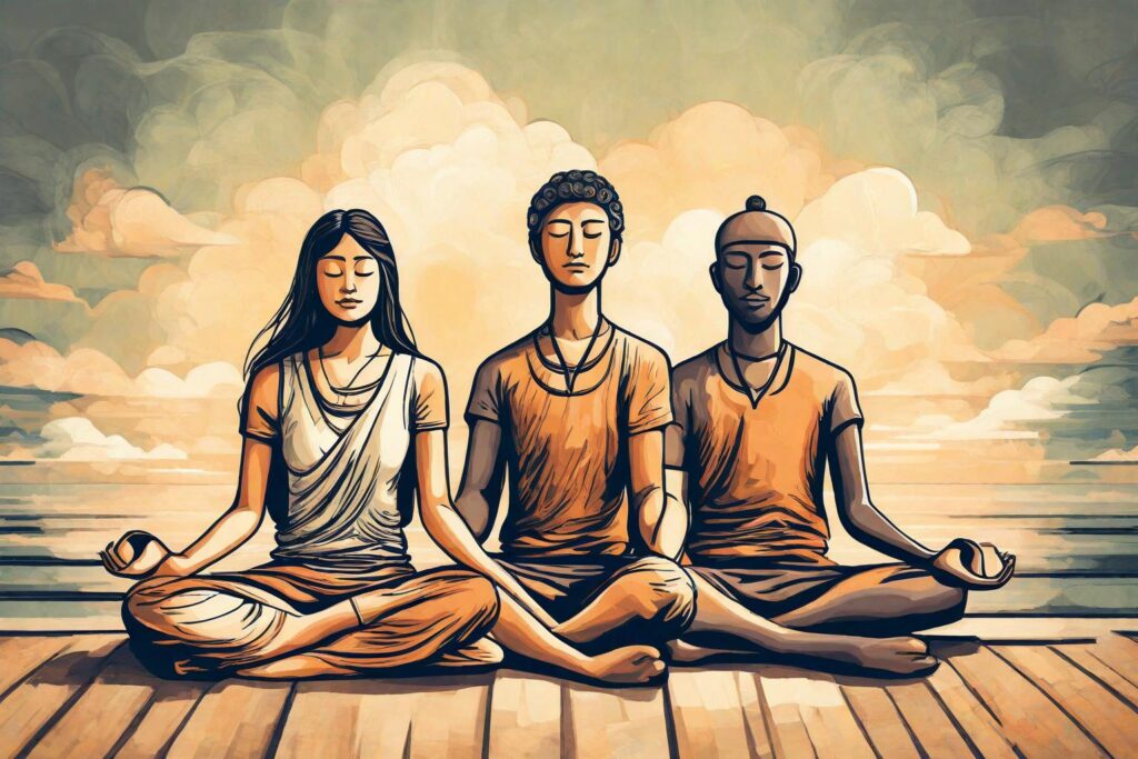 How can meditation positively impact mental health in individuals with depression?