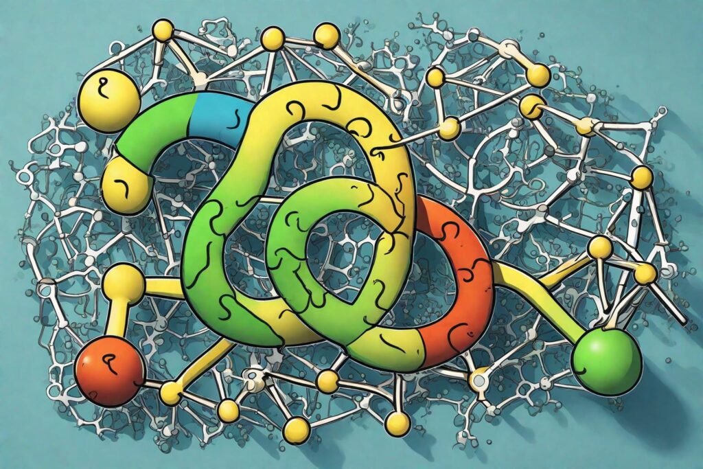 A graphical question mark intertwined with molecular structures of ATP and NADPH. Caption: "Exploring ATP and NADPH in the C4 Cycle.