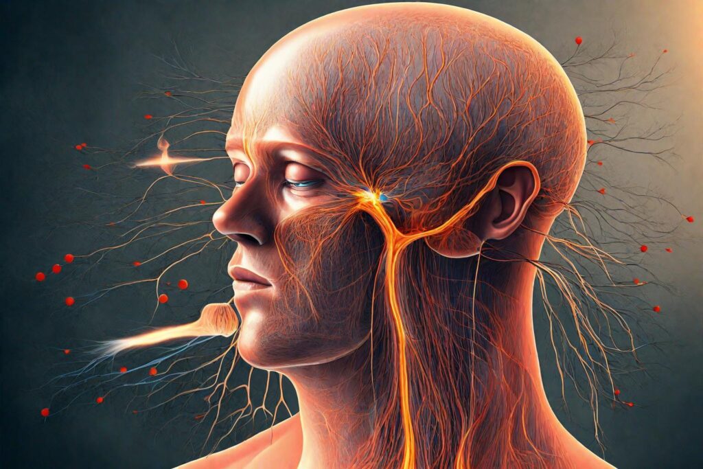 An animated diagram showing the vigorous inhalation and exhalation involved in Bhastrika.